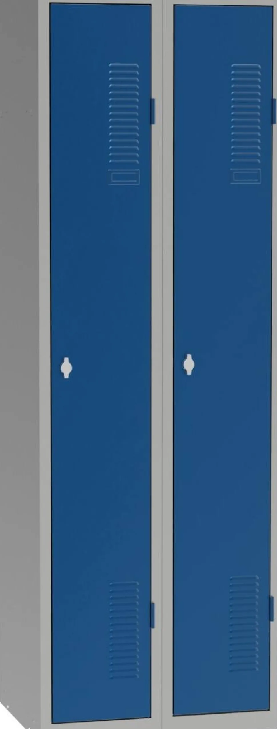 Garderobekast Metaal 2 deuren Hangslot 600 x 500 x 1.800 mm Grijs