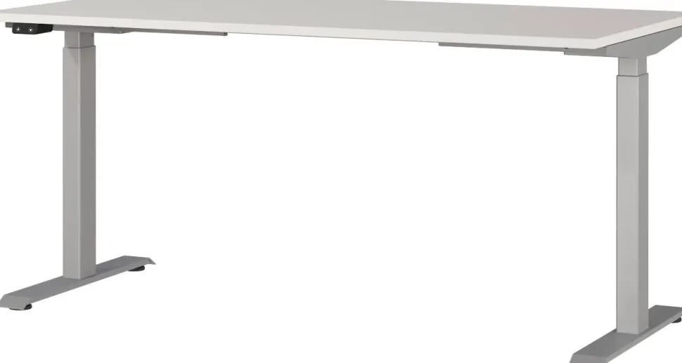 GERMANIA AGENDA Elektronisch in hoogte verstelbaar Bureau Lichtgrijs 1.600 (B) x 800 (D) x 1.200 (H) mm