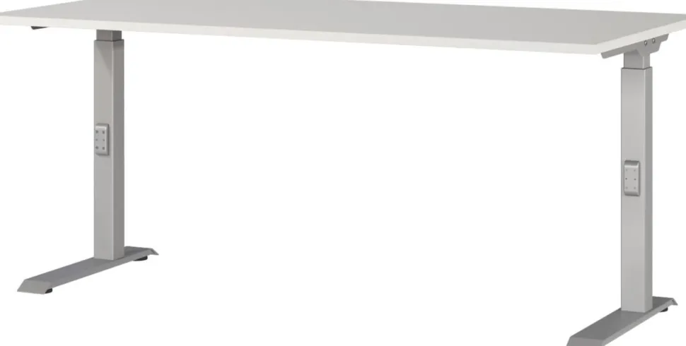 GERMANIA AGENDA In hoogte verstelbaar Bureau Lichtgrijs 1.600 (B) x 800 (D) x 910 (H) mm