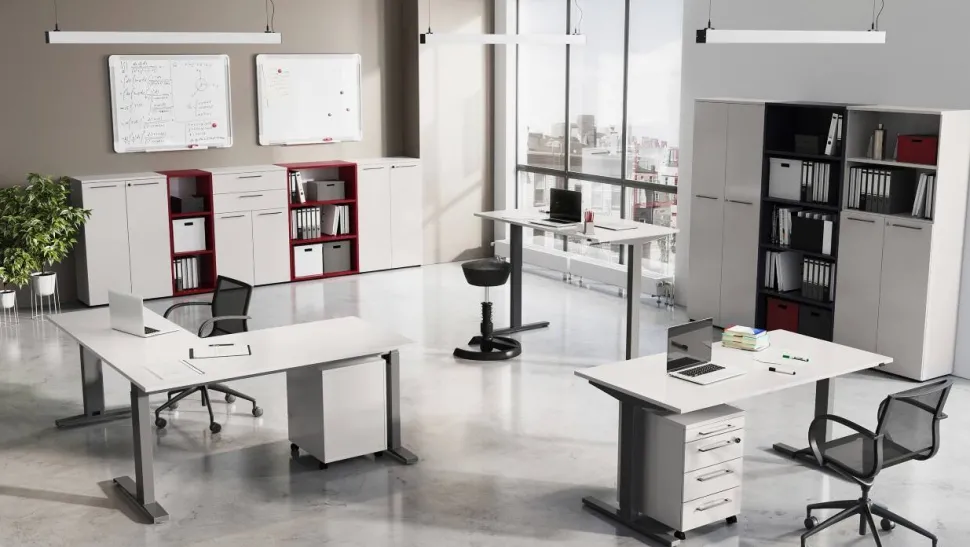 Germania boekenkast 4235-547 grafiet 800 mm (B) X 400 mm (D) X 1970 mm (H)