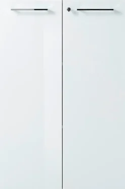 GERMANIA Gemelamineerde spaanplaat Kast Afsluitbaar 800 x 370 x 1.200 mm Wit