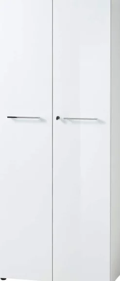 GERMANIA Gemelamineerde spaanplaat Draaideurkast Afsluitbaar 800 x 370 x 1.970 mm Wit
