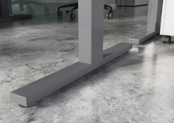 GERMANIA GW-Agenda Elektrisch Hoogteverstelbaar Zit-sta-bureau Rechthoekig Melamine T-Voet 1.600 x 800 mm