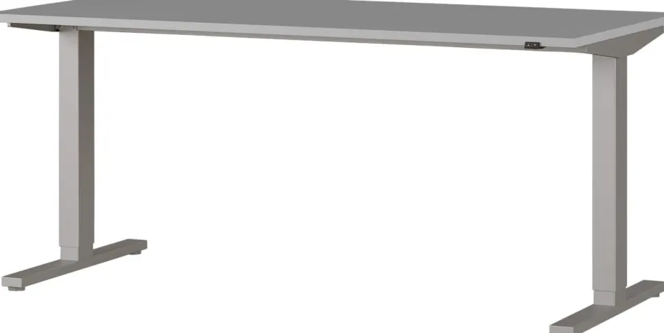 GERMANIA GW-Agenda Elektrisch Hoogteverstelbaar Zit-sta-bureau Rechthoekig Melamine T-Voet 1.600 x 800 mm