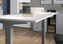 GERMANIA GW-Agenda Elektrisch Hoogteverstelbaar Zit-sta-bureau Rechthoekig Melamine T-Voet 1.600 x 800 mm