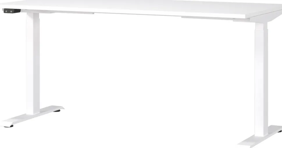 GERMANIA GW-Mailand Hoogteverstelbaar Zit-sta-bureau T-Voet 1,600 (B) x 800 (D) x 1,200 (H) mm Spaanplaat, metaal