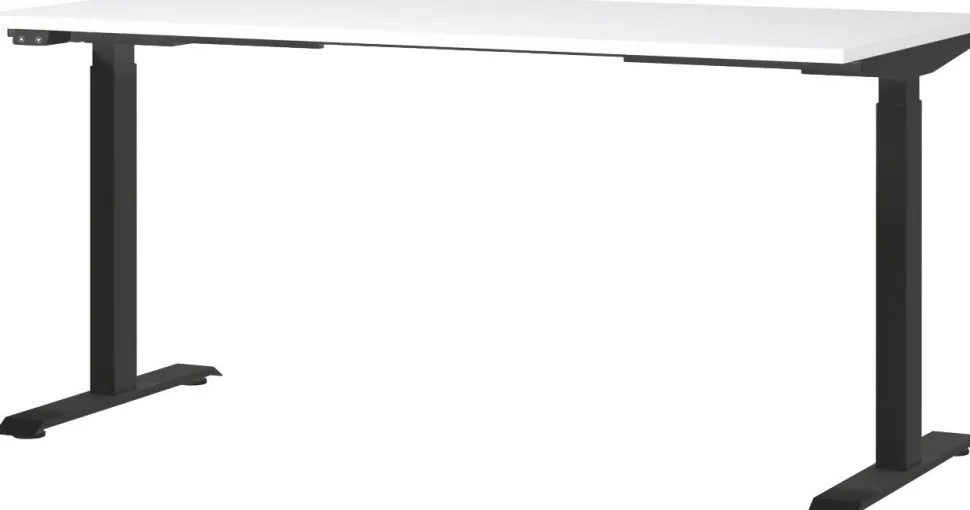 GERMANIA GW-Mailand Hoogteverstelbaar Zit-sta-bureau T-Voet 1,600 (B) x 800 (D) x 1,200 (H) mm Spaanplaat, metaal