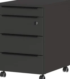 GERMANIA GW-Mailand Mobiel ladeblok Grafiet 4 Lades 420 x 600 x 630 mm