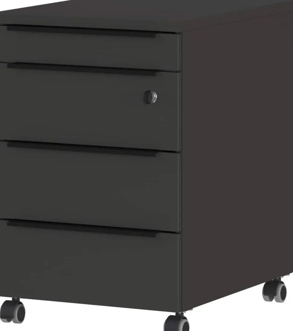 GERMANIA GW-Mailand Mobiel ladeblok Grafiet 4 Lades 420 x 600 x 630 mm