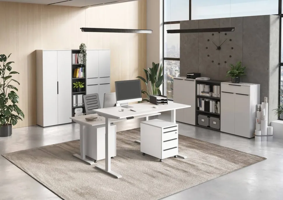 GERMANIA GW-Mailand Mobiel ladeblok Wit 4 Lades 420 x 600 x 630 mm