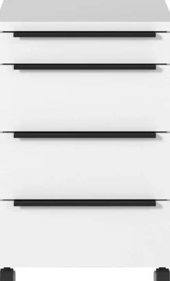 GERMANIA GW-Mailand Mobiel ladeblok Wit 4 Lades 420 x 600 x 630 mm
