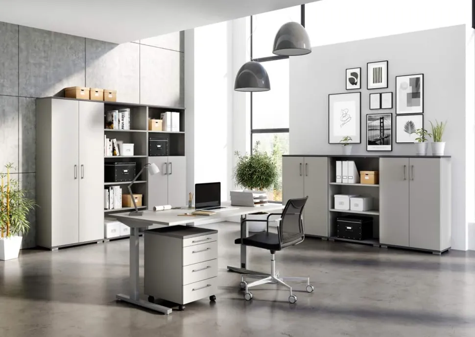 GERMANIA GW-Profi 2.0 Mobiel ladeblok 4 Lades 420 x 490 x 610 mm Eiken
