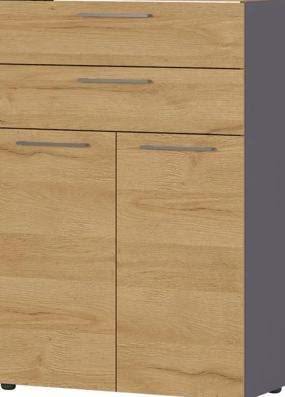 GERMANIA kast Agenda HOME Bruin, grafiet 800 x 400 x 1.200 mm