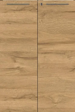 GERMANIA Melamine Draaideurkast Afsluitbaar 800 x 400 x 1.200 mm Bruin, grafiet