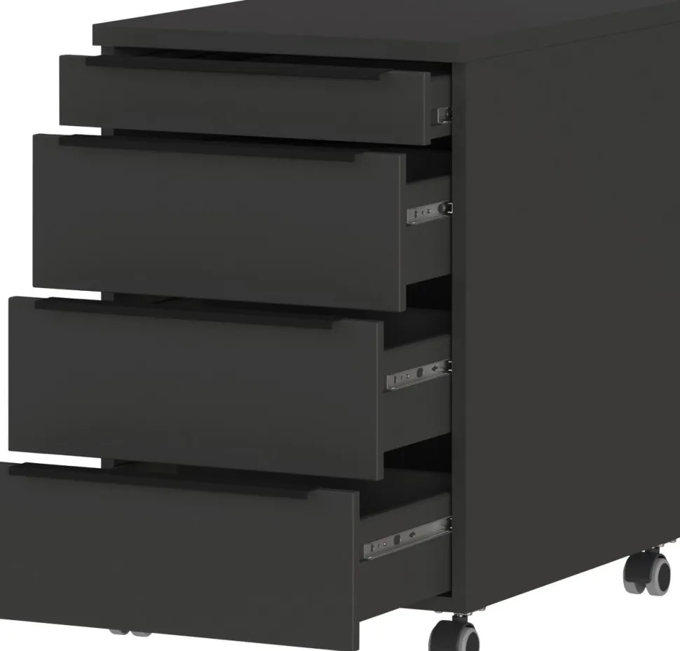 GERMANIA Mobiel ladeblok 4377-547 4 Lades Grafiet 420 x 600 x 630 mm