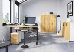 GERMANIA PROFI 2.0 Mobiel ladeblok 4 Lades 420 x 490 x 610 mm Eiken