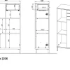 GERMANIA Rovigo 2235-547 Archiefkast 64 x 34 x 120 cm Grafiet