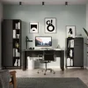 GERMANIA Rovigo Bureau Rechthoekig Grafiet 600 mm (D) x 740 mm (H) Metaal, Spaanplaat