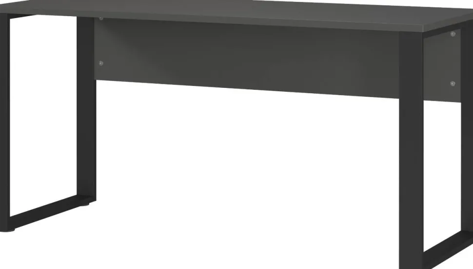 GERMANIA Rovigo Bureau Rechthoekig Grafiet 600 mm (D) x 740 mm (H) Metaal, Spaanplaat