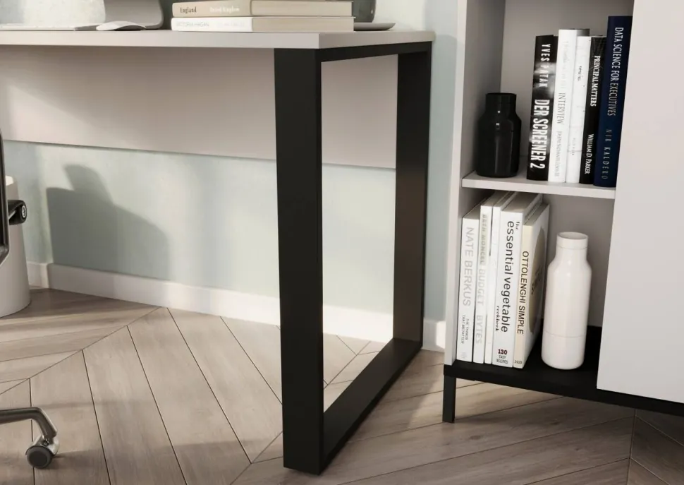 GERMANIA Rovigo Bureau Rechthoekig Kasjmier 600 mm (D) x 740 mm (H) Karton, Metaal