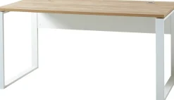 GERMANIA thuiskantoorbureau Lioni lichtbruin, eiken 1.200 x 1.170 x 750 mm
