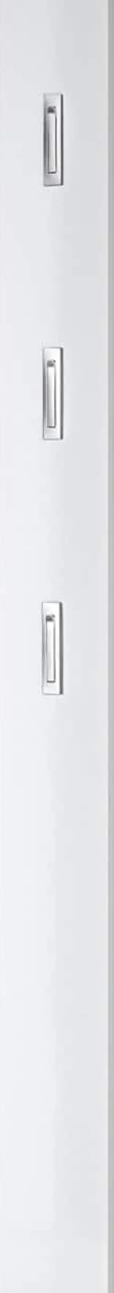 GERMANIA wandkapstok 3255-84 3 haken hoogglans wit 15 x 4 x 170 cm