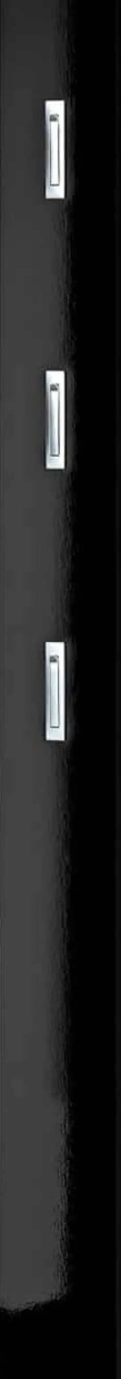 GERMANIA wandkapstok 3255-83 3 haken hoogglanzend zwart 15 x 4 x 170 cm