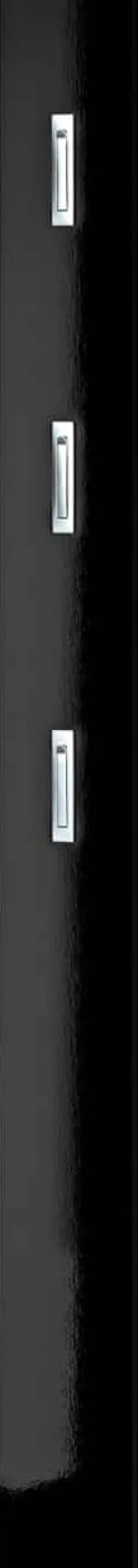 GERMANIA wandkapstok 3255-83 3 haken hoogglanzend zwart 15 x 4 x 170 cm