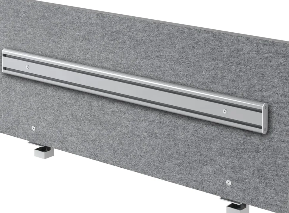 Hammerbacher Akoestische organisatiewand ARO12 BM Grijs 1195 mm x 50 mm x 500 mm