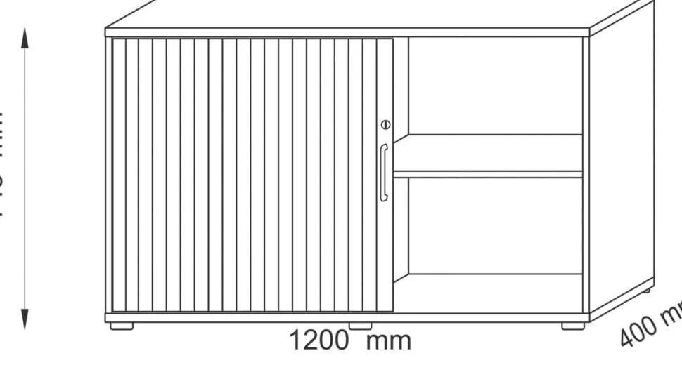 Hammerbacher Archiefkast 1.200 x 400 x 748 mm