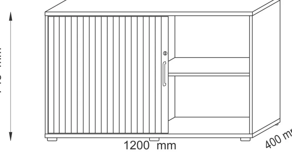 Hammerbacher Archiefkast 1.200 x 400 x 748 mm