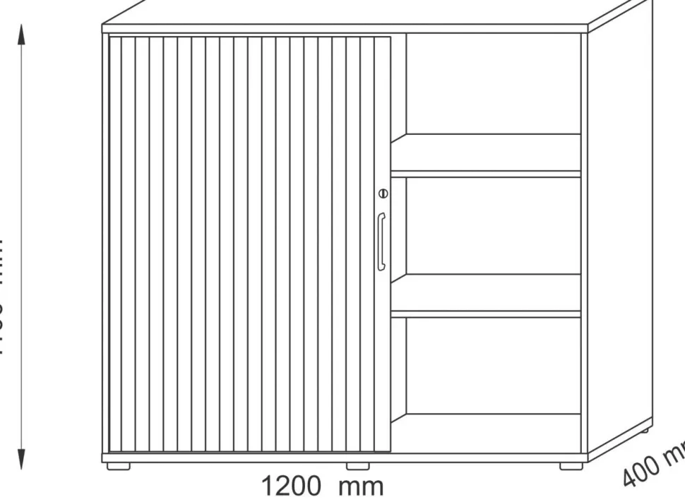 Hammerbacher Archiefkast 1.200 x 400 x 1.100 mm