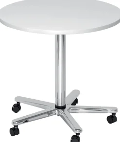 Hammerbacher Conferentietafel VST08/W/C Wit, zilver