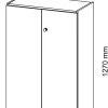 Hammerbacher Draaideurkast Bruin 800 x 420 x 1.270 mm