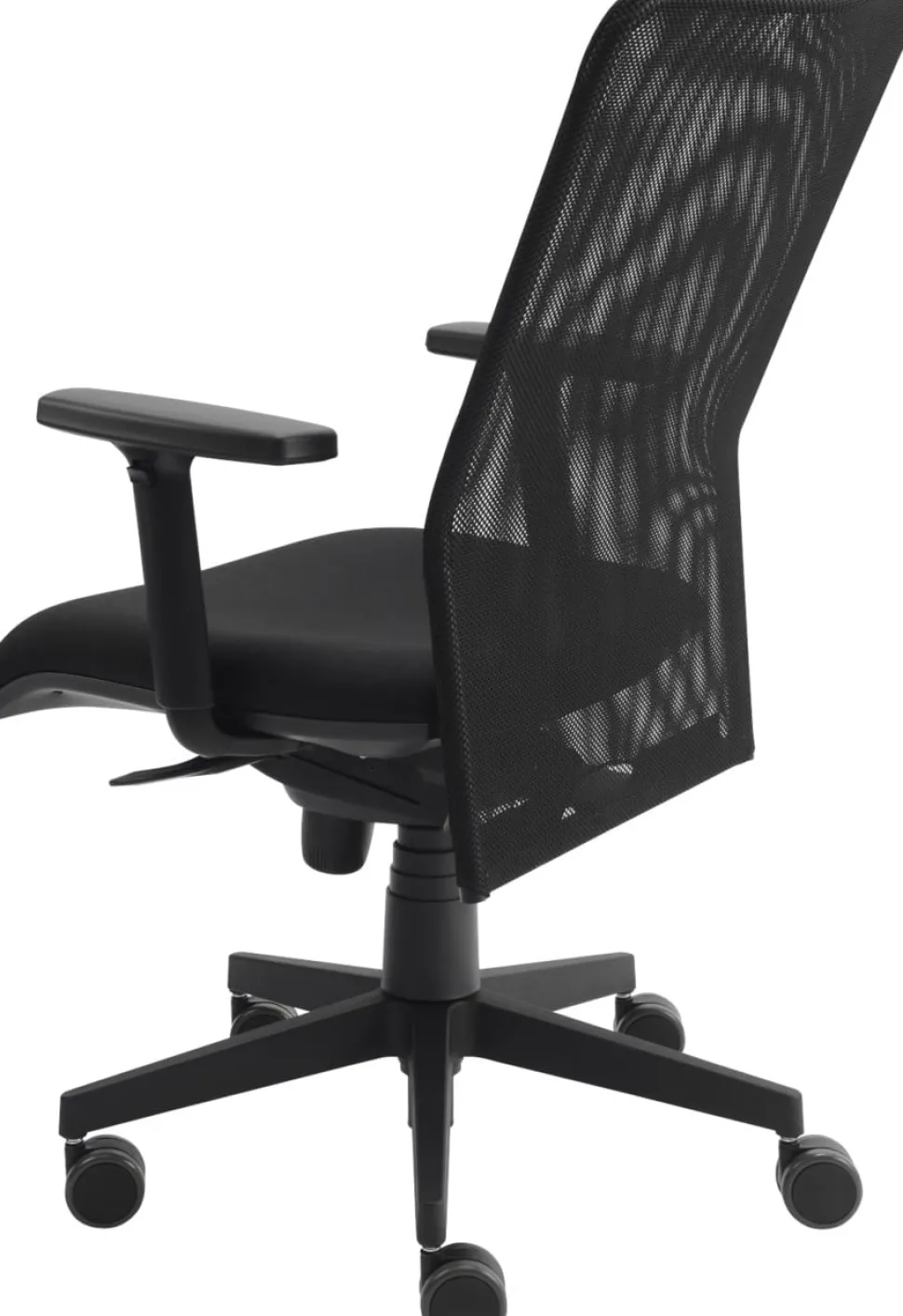 Hammerbacher Draaistoel Mesh In hoogte verstelbare armleuning Zwart 140 kg VSDS2 640 mm x 1.190 mm