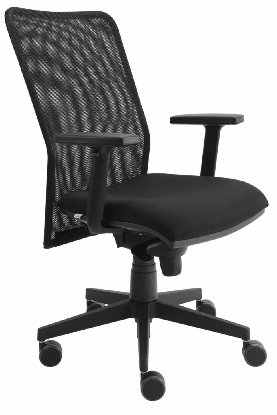 Hammerbacher Draaistoel Mesh In hoogte verstelbare armleuning Zwart 140 kg VSDS2 640 mm x 1.190 mm