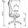 Hammerbacher Draaistoel VSDP1 Stof Zwart