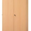 Hammerbacher Future Archiefkast Gemelamineerde spaanplaat 4 Planken Afsluitbaar 800 x 420 x 2.004 mm Beuken Bruin