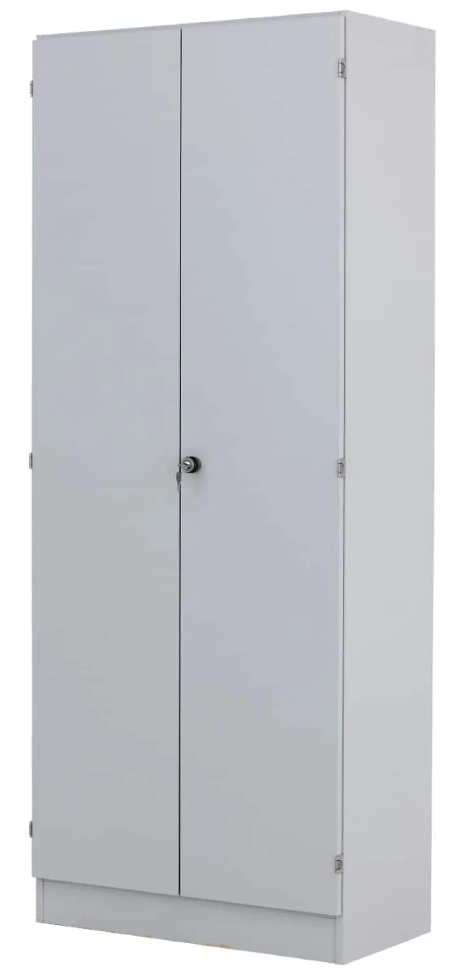 Hammerbacher Kast Gemelamineerde spaanplaat 4 Planken Afsluitbaar 800 x 420 x 2.004 mm Grijs