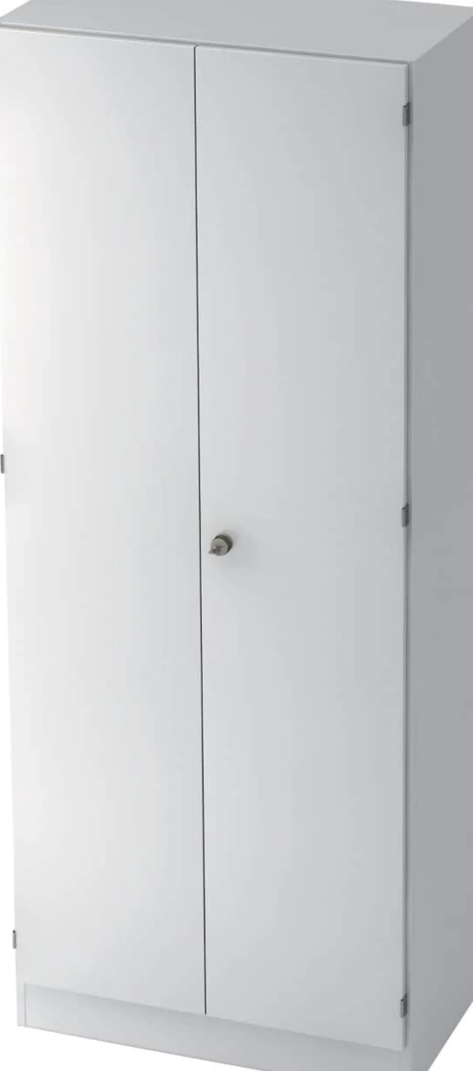 Hammerbacher Kast Gemelamineerde spaanplaat 5 Planken Afsluitbaar 800 x 420 x 2.004 mm Wit