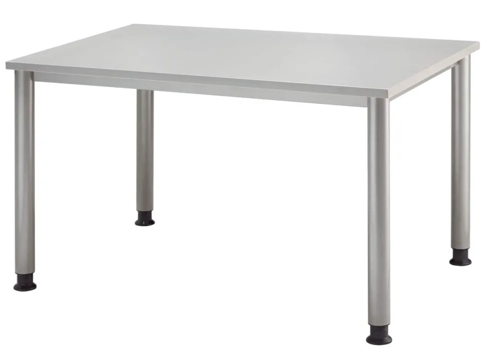 Hammerbacher Matrix Bureau Rechthoekig 4 voeten 1,200 (B) x 800 (D) x 810 (H) mm Aluminium, Hout, Kunststof, Spaanplaat