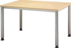 Hammerbacher Matrix Bureau Rechthoekig Ahorn 4 voeten 1,200 (B) x 800 (D) x 810 (H) mm Aluminium, Hout, Kunststof, Spaanplaat