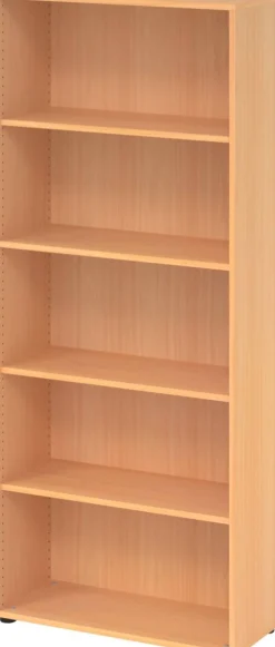 Hammerbacher Matrix Gemelamineerde spaanplaat Boekenkast 4 Planken 800 x 330 x 1.880 mm Bruin Beuken