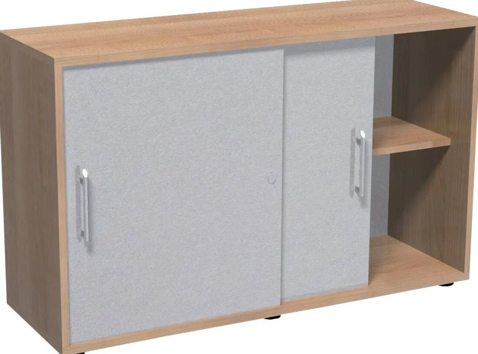 Hammerbacher Matrix Kastdeuren Lichtgrijs 1.200 x 748 mm 2 stuks
