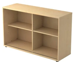 Hammerbacher Matrix Schuifdeurenkast Gemelamineerde spaanplaat 1 Plank 1.200 x 400 x 748 mm Ahorn Bruin