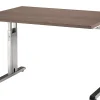 Hammerbacher Matrix VOS Hoogteverstelbaar Bureau Rechthoekig Walnoot C-Voet 1.200 (B) x 800 (D) x 850 (H) mm Spaanplaat, Staal