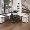 Hammerbacher O-Serie VOS Hoogteverstelbaar Bureau Rechthoekig Wit C-Voet 1.200 (B) x 800 (D) x 850 (H) mm Spaanplaat, Staal