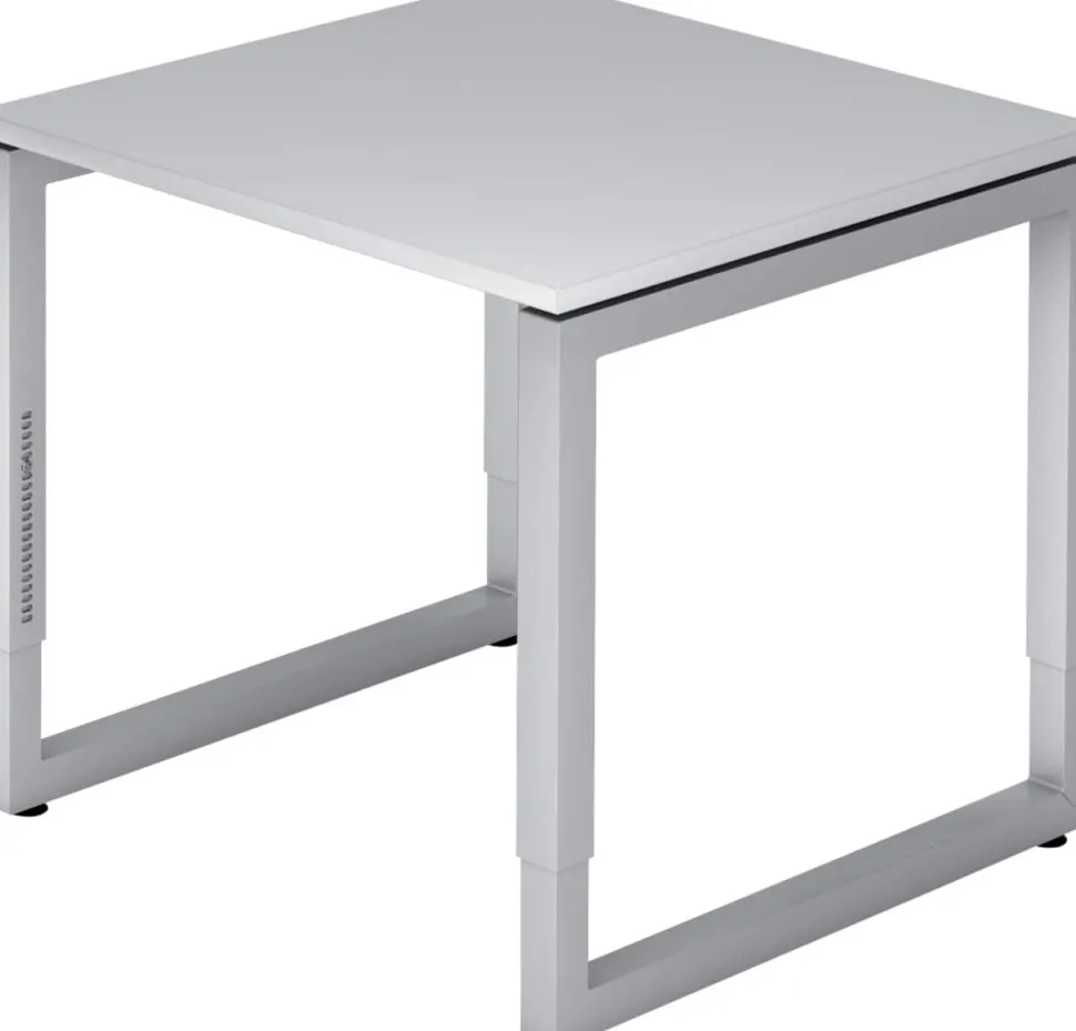 Hammerbacher R-Series VRS Bureau Grijs Wang 800 (B) x 800 (D) x 850 (H) mm Spaanplaat, Staal