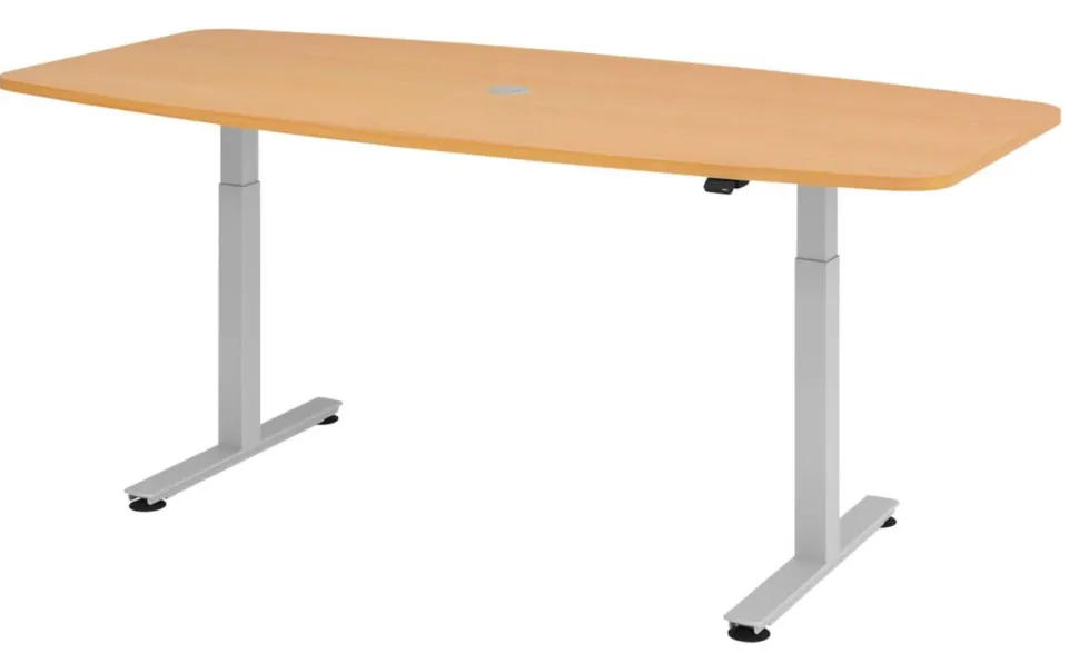 Hammerbacher Vergadertafel XMST22/6/6 Beuken 1.050 x 2.200 x 830 mm