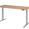 Hammerbacher VXDKB Elektrisch hoogteverstelbaar Zit-sta-bureau Walnoot C-Voet 1.800 (B) x 800 (D) x 1.290 (H) mm Spaanplaat, Staal